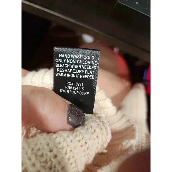 Sophie Rue Women’s Laceup Front Cable Knit Sweater, Size XS cream Off White - Picture 8 of 8